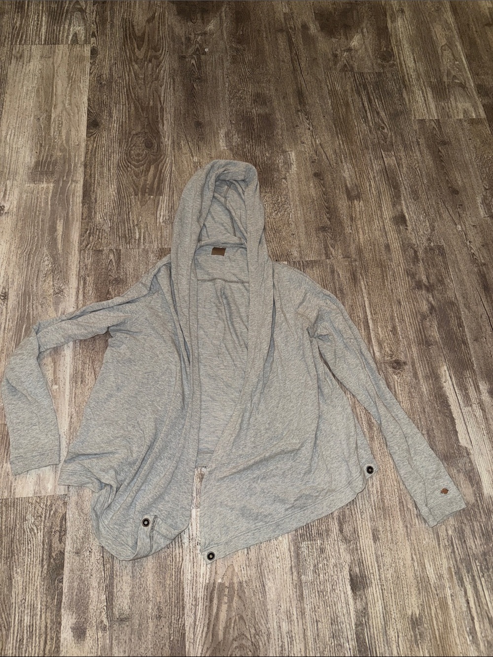 CALIA by Carrie Underwood Light Gray Hooded Women's Cardigan